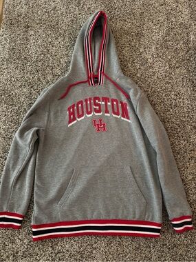 University of Houston Gray & Red Hooded Sweatshirt